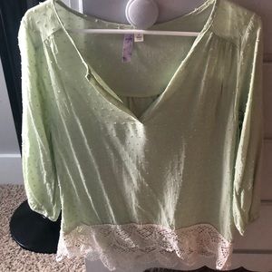 Light mint green blouse